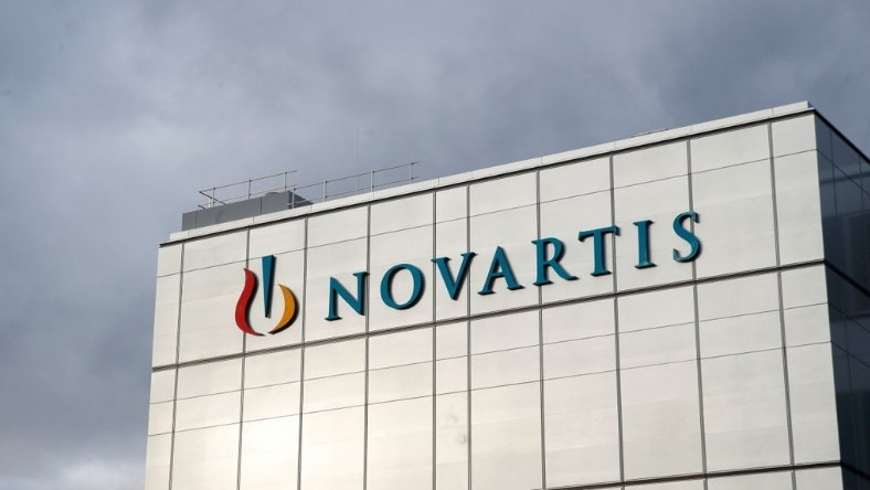 Novartis headquarters building reflecting AI-driven pharmaceutical research