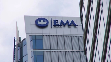 EMA blue logo and signage on office building